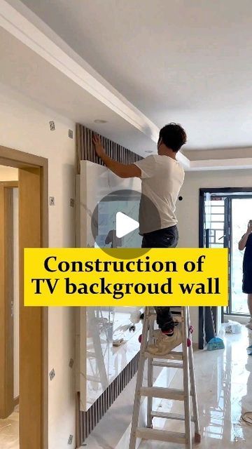 749K views · 13K likes | HarmerCoveringsUS on Instagram: "Install living room background wall.
#interiordesign #wallpanelling #backdropdecoration #walldecor #homedecorideas 
#wallboard #wallboards #wallpaper #decorationdesign #decorationboards 
#decoration_ideas #walldecoration #decoration #decor #deco #wallpanelling 
#homeimprovement #renovation
#harmercoverings" Interesting Furniture, Living Room Background, Room Background, Background Wall, Wall Board, December 25, Backdrop Decorations, Drawing Room, Inspired Homes