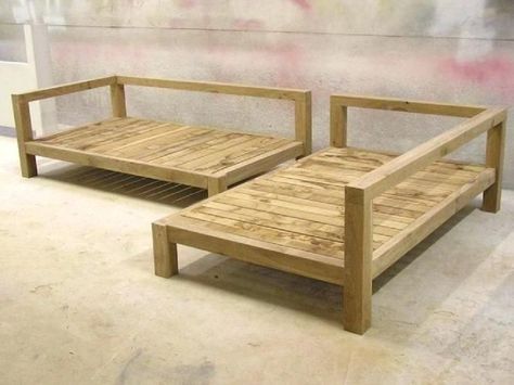 Make A Couch, Diy Couch, Diy Garden Furniture, Diy Sofa, Outdoor Diy, Pallet Furniture Outdoor, Twin Mattress, Diy Furniture Couch, Couch Furniture