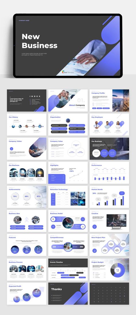 Company Profiles Designs, Tech Powerpoint Design, Clean Presentation Design, Corporate Deck Design, Cover Presentation Design, Company Presentation Design, Presentation Design Ideas, Company Profile Presentation, Report Powerpoint