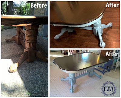 For Love of the Paint: Before and After : Double Pedestal Dining Table Pedestal Dining Table Makeover, General Finishes Java Gel Stain, Java Gel, Antique Hutch, Dining Table Makeover, Double Pedestal Dining Table, Upcycle Diy, Family Supper, House Redo