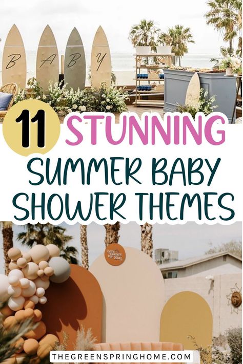 Looking for some fun summer baby shower themes?! These warmer months allow for some creative themes that wouldn’t necessarily fit at other times of the year.  Make your summertime baby shower a memorable event for the new parents AND their guests! You’re going to want to steal every one of these summer baby shower ideas for your own.   Ready to plan this special day?! Let’s get started!