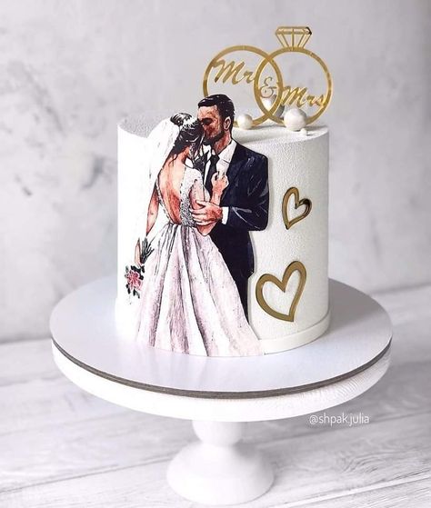 Unique Engagement Cake, 25th Anniversary Cake Ideas, Engagement Cake Images, Engagement Cake Designs, Anniversary Cake Ideas, 25th Anniversary Cake, Cinderella Birthday Cake, Wedding Cake Designs Simple, Wedding Cake Videos