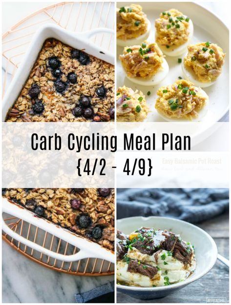 Carb Cycling Meal Plan {4/2 – 4/9} Carb Cycling Meal Plan, Carb Cycling Diet, Healthy Carbs, Carb Cycling, Best Keto Diet, High Carb, Sweet Peas, Diet Keto, Pot Meals