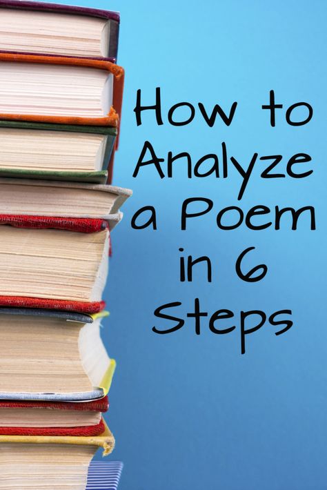 How to analyze a poem in 6 steps How To Analyze A Poem, Poetry Exercises, Analyzing Poetry, High School English Activities, Literary Analysis Essay, Creative Writing Exercises, Poem Analysis, Poetry Analysis, Analysis Essay