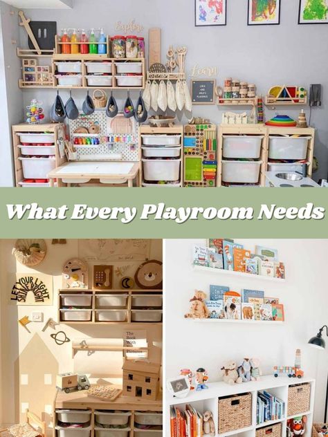 41 Boho Ikea Playroom Ideas You Need To See - PinkPopDesign Kallax Playroom Ideas, Boho Playroom Ideas, Ikea Kallax Playroom, Ikea Playroom Ideas, Kallax Playroom, Boho Ikea, Ikea Kids Playroom, Organized Playroom, Ikea Playroom