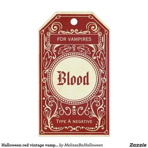 Halloween red vintage vampire blood tag Halloween Apothecary Jars, Halloween Bottle Labels, Halloween Potion Bottles, Halloween Apothecary, Dark Purple Background, Esoteric Symbols, Apothecary Labels, Potion Labels, Pink Art Deco