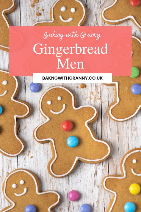 Gingerbread Men - Baking with Granny Ginger Bread Biscuits, Scottish Tablet Recipes, Shrimp Avocado Salad Recipe, Gingerbread Man Recipe, Tablet Recipe, Winter Holiday Recipes, Jelly Tots, Gingerbread Dough, Vegan Gingerbread