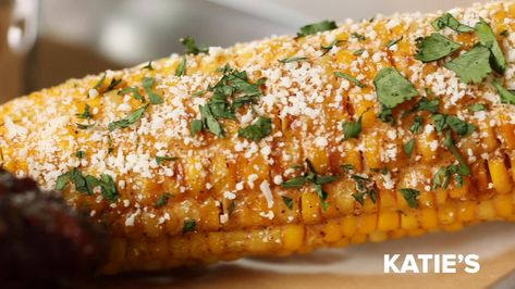 The secret to Chili’s roasted street corn is the charred exterior. Without a grill, Katie improvised and roasted the corn in the oven to achieve similar results, then slathered the cob with creamy, spicy mayo and topped it with Cotija cheese and cilantro. If you don’t have Cotija, you can substitute grated Parmesan cheese. Oven Baked Street Corn, Oven Roasted Mexican Street Corn, Chili’s Corn On The Cob Copycat, Mexican Street Corn Oven Roasted, Chilis Mexican Street Corn, Oven Roasted Street Corn, Chili’s Street Corn Recipe, Oven Baked Mexican Street Corn, Chilis Street Corn Recipe