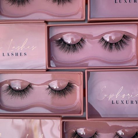 Eyelash Box Packaging Ideas, Lash Box Packaging Ideas, Eyelash Branding, Lashes Packaging Ideas, Eyelashes Photography, Velvet Lashes, Lashes Russian, Get Well Baskets, Lashes Business