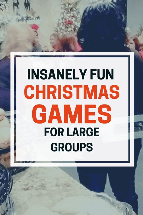 Christmas Games For Large Groups, Best Christmas Games, Games For Large Groups, Christmas Group Games, Christmas Party Games For Groups, Party Games Group, Christmas Games To Play, Church Christmas Party, Christmas Gift Games