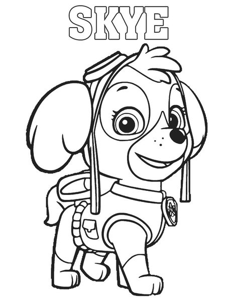 Coloring Disney Characters, Paw Patrol Skye Drawing, Paw Patrol Printables Free, Paw Patrol Drawing, Paw Patrol Badge, Sky Paw Patrol, Paw Patrol Printables, Disney Coloring Sheets, Psi Patrol