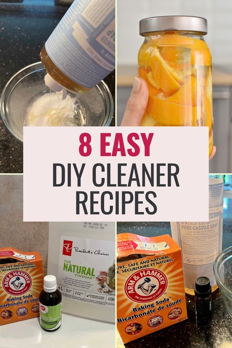 DIY Natural Cleaning Easy Recipes Natural House Cleaners Recipes, Best Homemade Cleaning Solutions, Diy Bathroom Cleaner Natural, All Natural Household Cleaners, Over Cleaner Diy, Natural Bathroom Cleaner Recipe, Make Cleaning Products, Homemade All Purpose Cleaner Recipes, Diy Non Toxic Cleaning Products