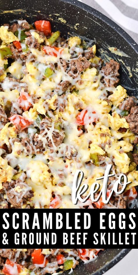 Keto Scrambled Eggs, Ground Beef Breakfast, Boiled Egg Diet Plan, Recetas Keto, Best Keto Diet, Keto Recipes Dinner, Minced Meat, Diet Help, Keto Diet Meal Plan