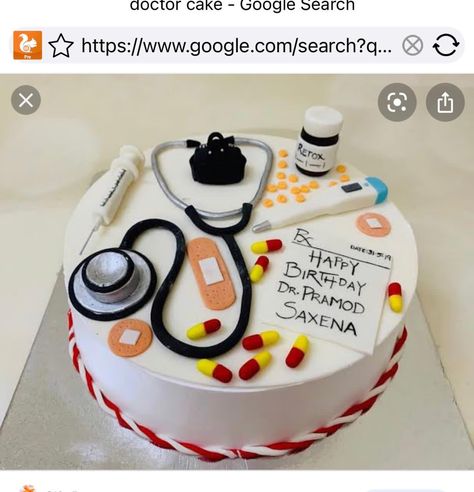 Doctor Cakes Ideas, Dr Cake Design, Medical Doctor Cake Design, Medicine Cake Design, Doctor Cake Ideas Birthday, Dr Theme Cake, Dr Cake Ideas, Medical Theme Cake, Medical Cake Ideas Doctors