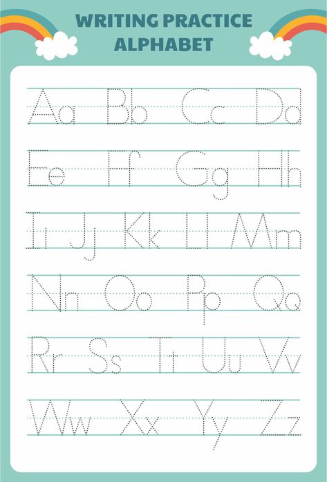 Abcd Alphabets Worksheet, Kindergarten Tracing Letters, Alphabet For Kindergarten Worksheets, Abcd Tracing Worksheet For Kids, Trace Alphabet Letters, Practice Alphabet Worksheet, Abcd Worksheet Tracing, Pre K Abc Worksheets, Days Of The Week Tracing Sheet