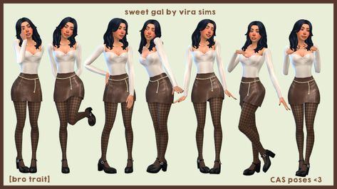 sweet gal cas poses! [bro trait] Cas Poses, 3d Pose, Sims 4 Traits, Leg Cast, Sims 4 Teen, Sims 4 Cas, Sims Mods, Lots Of Love, Sims 4 Mods