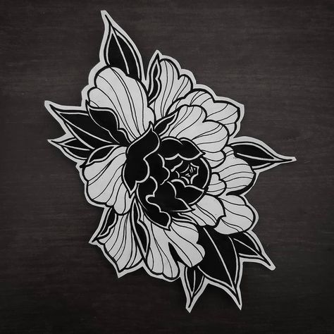 Japanese Flower Tattoo, Geniale Tattoos, Peonies Tattoo, Traditional Tattoo Art, Tattoo Portfolio, Tattoo Stencil, Japanese Tattoo Art, Tattoo Flash Art, Black Ink Tattoos