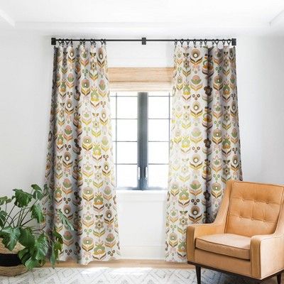 Mid Century Garden, Energy Efficient Design, Modern Curtains, Blackout Windows, Deny Designs, Room Darkening, Retro Flowers, Window Curtain, Window Coverings