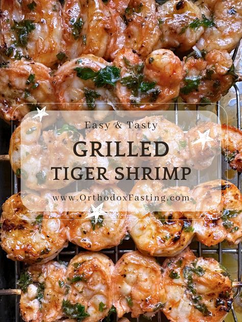 Tiger Shrimp Recipes, Grilled Jumbo Shrimp, Jumbo Shrimp Recipes, Shrimp Skewer Recipes, Bbq Pork Recipes, Tiger Shrimp, Grilled Shrimp Recipes, Marinated Shrimp, Juicy Shrimp