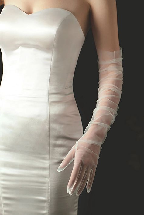 White Tulle Wedding Gloves, Wedding Dress Arm Cover, Sheer Mesh Hen Do Accessories Gift, Long Sleeve Bridal Wedding Gloves, Bride Gloves - Etsy Canada Wedding Dress Arms, White Gloves Wedding, Classy Gloves, Bridal Gloves Long, Gloves Wedding Dress, Gloves Bride, Wedding Dress Gloves, Long White Gloves, Bride Gloves