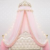 Crown Bed Canopy, Crown Bed, Princess Canopy Bed, Bed Curtain, Bed Crown Canopy, Girl Bed, Romantic Princess, Bed Crown, Princess Nursery