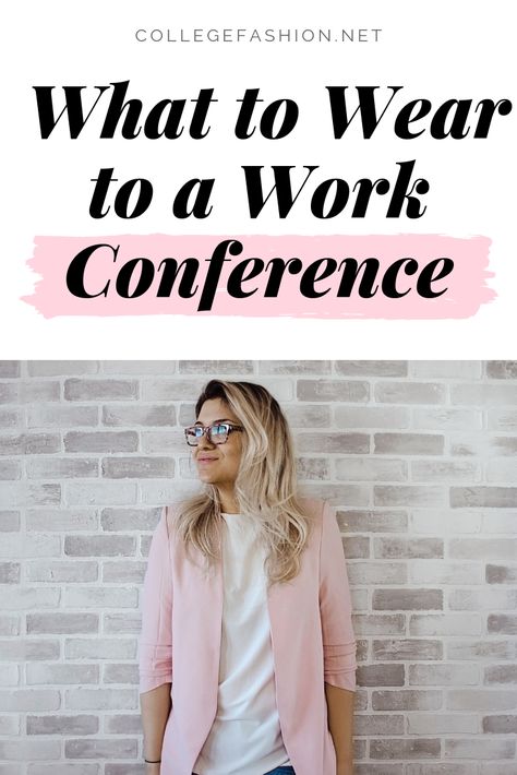 What to wear to a work conference: Outfits and tips Work Outfits Women Conference, Conference Outfits Women 2023, Business Conference Attire Women, Womens Work Conference Outfits, Casual Work Conference Outfit, Meeting Clothes For Women, Work Summit Outfits, Conference Meeting Outfit, Business Casual Outfits For Women Conference