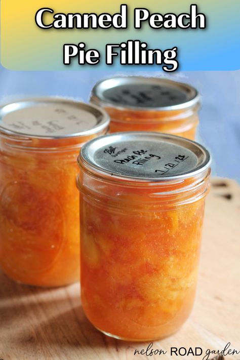 Preserve in season peaches and make the best canned peach pie filling to enjoy any time of year! Open a jar and make a homemade pie in no time. Peach Pie Filling To Can, Canning Pie Filling With Clear Jel, How To Can Peach Pie Filling, Canned Peach Pie Filling Recipes Easy, Peach Pie Filling Canned, Peach Pie Filling Canning Recipe, Canned Peach Pie Filling Recipes, Can Peach Pie Filling, Canned Peach Pie Filling