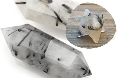 What Is the Difference Between Tourmalinated Quartz and Black Rutilated Quartz? - Beadnova Rutilated Quartz Crystal, Black Rutilated Quartz, Tourmalinated Quartz, Black Quartz, What Is The Difference Between, Robust Design, Third Eye Chakra, Unique Gemstones, Clear Quartz Crystal