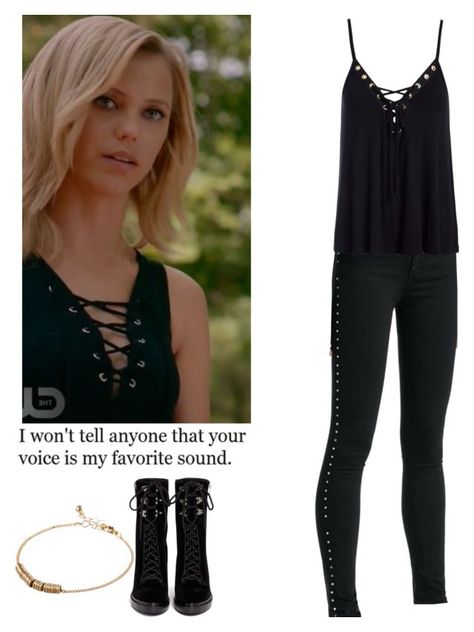 "Freya Mikaelson - The originals" by shadyannon ❤ liked on Polyvore featuring rag & bone/JEAN, ASOS, Sans Souci and Sergio Rossi Freya Mikaelson Outfits, The Originals Outfits, Legacies Outfits, Originals Outfits, Tvd Outfits, Riley Voelkel, Freya Mikaelson, Vampire Diaries Outfits, Movie Inspired Outfits