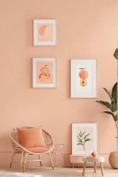 1. Peach paint colors 
2. Color chart 
3. 2024 trends 
4. Perfect shade Peach Paint Benjamin Moore, Peach Color Room Ideas, Neutral Peach Paint Colors, Pastel Orange Living Room, Muted Peach Paint Color, Living Room Peach Walls, Peach Color Living Room, Salmon Pink Room, Peach Colors Palette