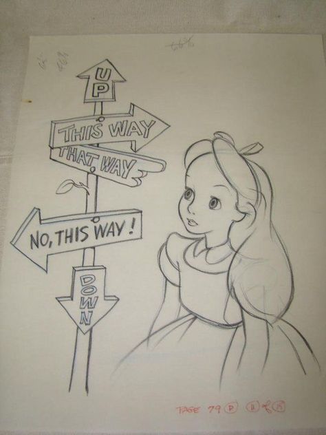 drawing of alice in wonderland in pencil Pencil Drawing Tutorials, Alice In Wonderland Original, Alice In Wonderland Drawings, Alice In Wonderland Disney, Wonderland Tattoo, Disney Art Drawings, Disney Sketches, Arte Disney, Disney Alice