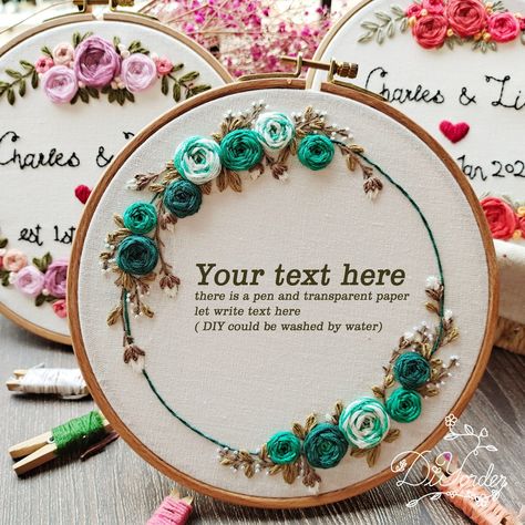 Embroidery hoop art