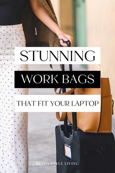 work bags laptop Leather Handbags Women Office, Calpak Laptop Bag, Stylish Laptop Bag Work, Work Bag Outfits Women, Large Laptop Bags For Women, Leather Computer Bag Womens, Business Casual Bags Women, Best Work Bags For Women Handbags, Laptop Crossbody Bag Women