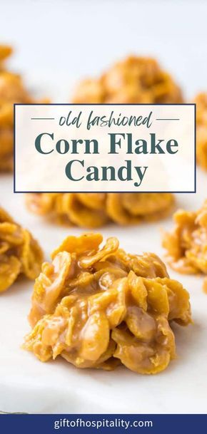 Corn Flake Candy is a sweet treat that's packed with peanut butter, and seriously EASY to make! Corn Flake Candy Recipe, Corn Flake Candy, Cornflake Candy, Wreaths For Christmas, Flake Recipes, Butter Corn, Christmas Candy Easy, Cornflake Cookies, Easy Christmas Candy Recipes