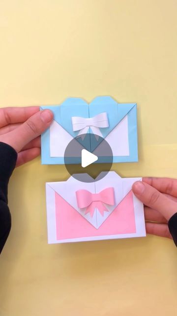 How To Make A Cute Envelope Out Of Paper, How To Make A Card Envelope, Envolpes Ideas Handmade, Envelope Craft, Origami Card, Fancy Envelopes, Origami Cards, Craft Envelope, Dollar Origami