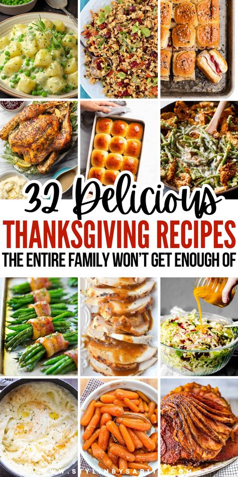 thanksgiving recipes List Of Thanksgiving Dishes, Thanksgiving Classic Recipes, Easy Recipes Thanksgiving, Things To Take To Thanksgiving Dinner, New Ideas For Thanksgiving Dinner, Thanksgiving Meal Menu Ideas, Thanksgiving Day Meal Ideas, Turkey Dinners Thanksgiving, Sides To Bring To Thanksgiving Dinner