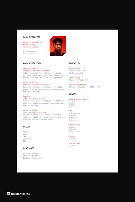 Cv Design Creative Unique, Cv Fashion Designer, Resume 2024, Unique Resume Design, Aesthetics Study, Professional Cv Design, Cv Design Professional, Unique Resume, Graphic Design Cv