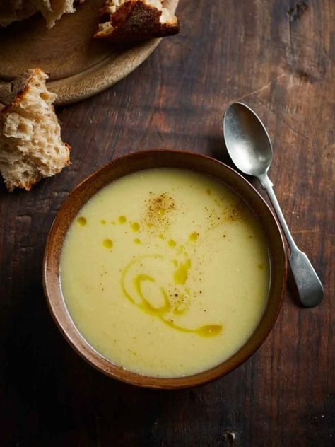 Leek & potato soup | Jamie Oliver recipes Jamie Oliver Leek And Potato Soup, Leek And Potato Soup Recipe Jamie Oliver, Potato Recipes For Christmas, Good Vegetable Soup, Jamie Oliver Soup, Best Vegetable Soup Recipe, Leek Potato Soup, Leek Quiche, Leek Potato