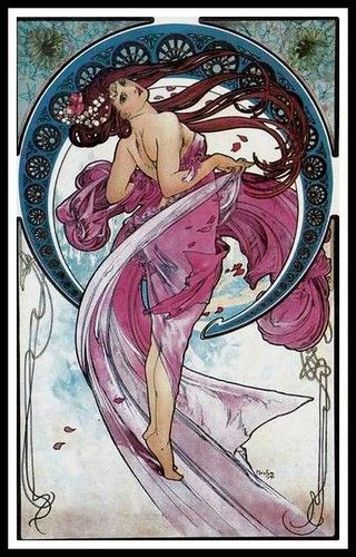 Mucha Danse 1898 | Michael | Flickr Mucha Dance, Alfons Maria Mucha, Art Nouveau Mucha, Art Analysis, Illustration Art Nouveau, Alphonse Mucha Art, Design Art Nouveau, Mucha Art, Alfons Mucha