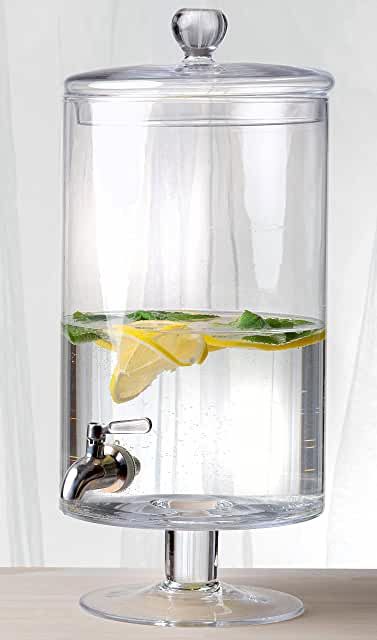 Amazon.com: water dispenser gold base: Home & Kitchen Hot Beverage Dispenser, Glass Beverage Dispenser, Juice Dispenser, Beverage Server, How To Clean Crystals, Drinking Jars, Beverage Dispenser, Glass Dispenser, Beverage Dispensers