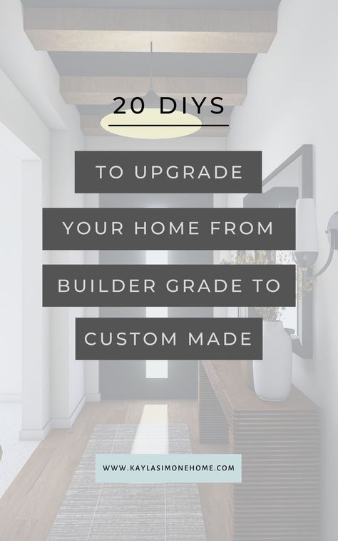 Builder Grade To Custom, Upgrade Builder Grade, Striped Accent Walls, Striped Accent Wall, Builder Grade Kitchen, Diy Trim, Builder Grade, Wall Trim, Matte Gloss