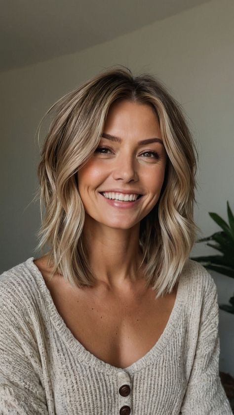 15 Cute Mother Haircut Concepts for 2023- #Cute #Haircut #Ideas #Mom Check more at https://howcandothis.com/hairstyleideas/15-cute-mother-haircut-concepts-for-2023/ Collar Bone Bob Haircuts, Hair Cuts Woman Medium, Med Length Blonde Hair, Fall Bronde Balayage Shoulder Length, Bronde Fall Hair Color, Short Fine Haircut, Ombre Hair Medium Length, Natural Blonde Short Hair, 30 Year Old Hairstyles For Women