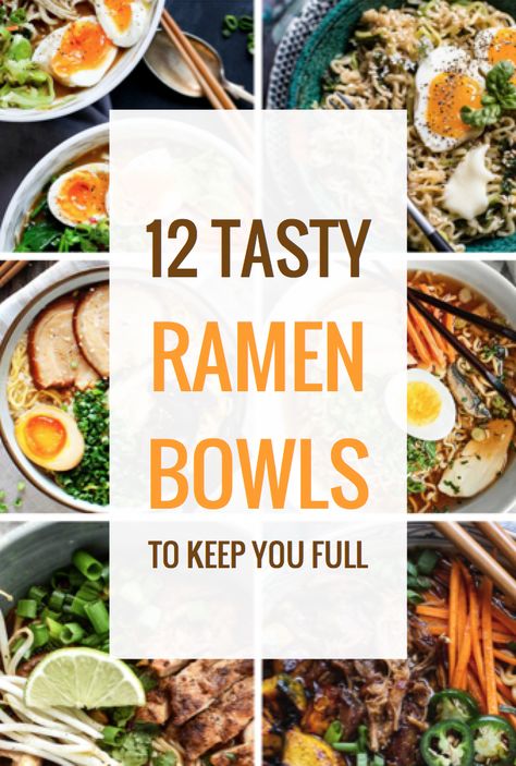 Healthy Ramen Recipes, Ramen Noodle Recipes Soup, Healthy Ramen, Noodle Bowls Recipes, Chicken Salad Sandwich Recipe, Ramen Noodle Bowl, Ramen Bowls, Main Dish Casseroles, Homemade Ramen