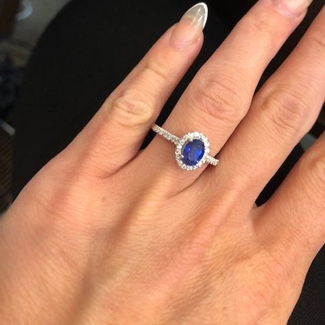 😍STRAIGHT OFF THE BENCH!!😍  Joe's wife ALWAYS wanted a Sapphire just like #PrincessDiana ... SO WE MADE IT!!😍💙💍 (Or something very similar!😊)  Check out this Princess Diana inspired Anniversary Ring with 1.07ct of Natural Sapphire Beauty!   #ContiJewelers #Sapphire #PrincessDianaRing #ContiCustom Princess Diana Inspired Engagement Ring, Princess Diana Engagement Ring, Princess Diana Ring, Jewelry 2024, Sapphire Wedding Ring, Blue Sapphire Engagement Ring, Engagement Rings Princess, Sapphire Wedding Rings, Sapphire Rings