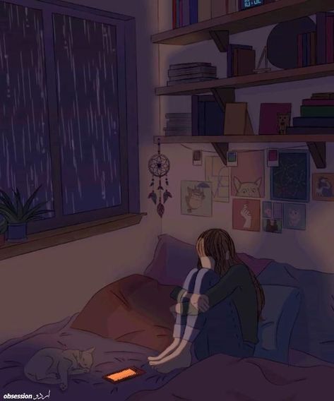 Feeling Low, Animation Artwork, Art Cute, Aesthetic Instagram Theme, Girls Illustration, Dreamy Art, Anime Scenery Wallpaper, Girls Cartoon Art, Beautiful Nature Scenes