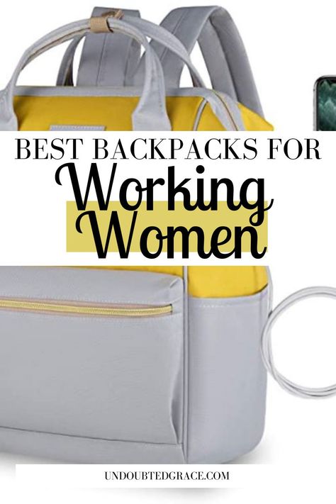 WOW! I ordered one of these women's backpacks for work and I am so excited to get it in the mail! It has literally everything I wanted in a work backpack! #workingmom #workingwoman #bossbabe #businessgear Best Teacher Bags, Work Backpack Women, Working Mom Cleaning Schedule, Business Backpack Women, Working Mom Inspiration, Office Bags For Women, Backpack For Work, Office Backpack, Professional Backpack