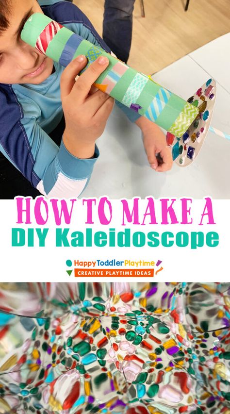 Kaleidoscope Craft Preschool, Self Awareness Art Activities, Kaleidoscope Craft For Kids, Kaliedescope Diy For Kids, Toddler Steam Activities, Kalidescope Diy Kids, Eye Activities For Preschool, S.t.e.a.m. Activities For Kids, Steam Crafts For Kids