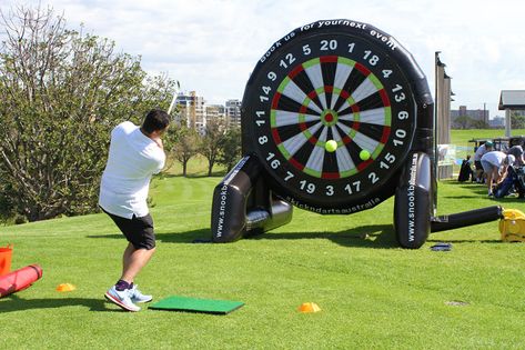 Golf Range Ideas, Golf Course Event Ideas, Golf Day Ideas Corporate, Corporate Golf Event, Golf Outing Hole Games, Golf Event Ideas, Golf Games Tournament Fun, Golf Day Ideas, Golf Activation