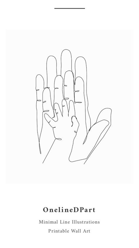 One Line Art Family Of 3, Minimalist Family Drawing, Line Art Family Of Three, Three Hands Holding Tattoo, Family Line Tattoo, Family Of 3 Drawing, Family Of Three Aesthetic, Little Family Aesthetic, Family Of 3 Aesthetic