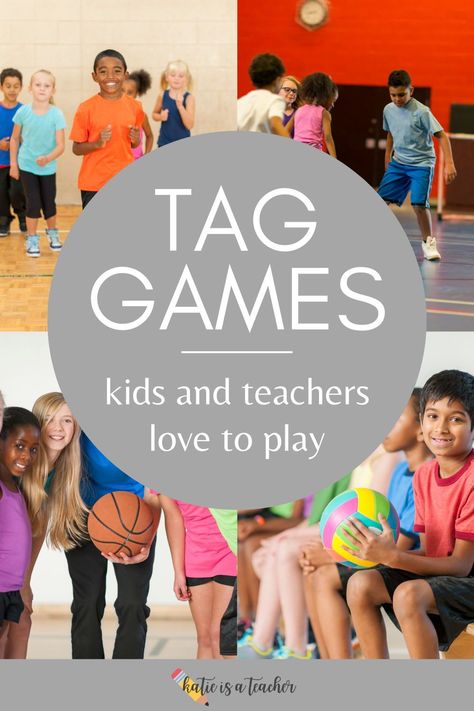 Check out these great TAG games kids love for gym classes! Physical Education Games For Preschool, Games For Gym Class Physical Education, Grade 4 Gym Games, Games For 3rd Graders Activities Fun, Elementary Physical Education Games, Fun Elementary Pe Games, First Grade Gym Games, Pe Gym Games, Pe Tag Games